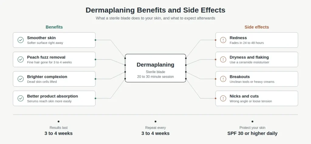 Dermaplaning Benefits and Side Effects at a Glance
